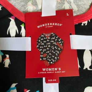 Christmas Penguin pajamas size Large